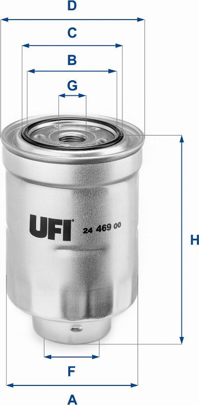 UFI 24.469.00 - Топливный фильтр avtokuzovplus.com.ua