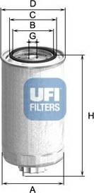 UFI 24.500.00 - Топливный фильтр autodnr.net