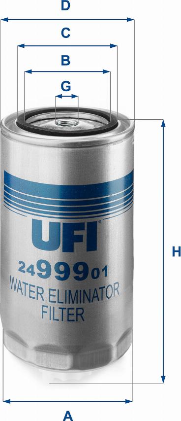UFI 24.999.01 - Топливный фильтр autodnr.net