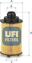 UFI 25.276.00 - Масляный фильтр avtokuzovplus.com.ua