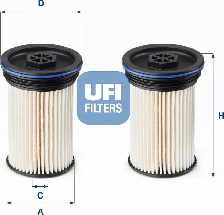 UFI 2607100 - Топливный фильтр autodnr.net