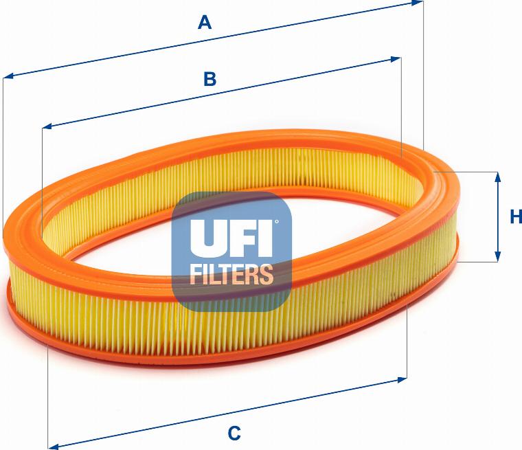 UFI 27.177.00 - Воздушный фильтр avtokuzovplus.com.ua