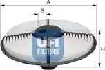 UFI 27.199.00 - Воздушный фильтр avtokuzovplus.com.ua