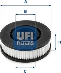 UFI 27.689.00 - Фільтр, система вентиляції картера autocars.com.ua