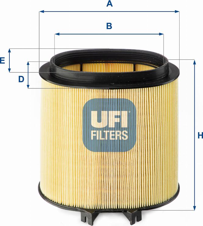 UFI 27.A91.00 - Воздушный фильтр autodnr.net