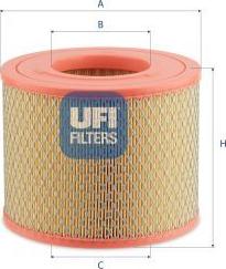 UFI 27.I95.00 - Повітряний фільтр autocars.com.ua