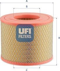 UFI 27.I95.00 - Повітряний фільтр autocars.com.ua