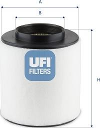 UFI 27.J31.00 - Повітряний фільтр autocars.com.ua