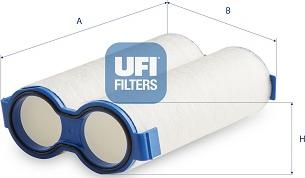 UFI 27.TUB.01 - Повітряний фільтр autocars.com.ua