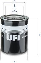 UFI 29.009.00 - Фільтр для охолоджуючої рідини autocars.com.ua