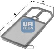 UFI 30.184.00 - Повітряний фільтр autocars.com.ua