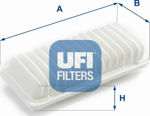 UFI 30.206.00 - Воздушный фильтр avtokuzovplus.com.ua