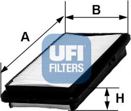 UFI 30.239.00 - Воздушный фильтр avtokuzovplus.com.ua