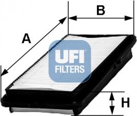 UFI 30.256.00 - Повітряний фільтр autocars.com.ua