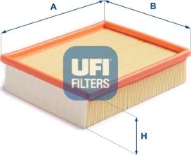 UFI 30.437.00 - Повітряний фільтр autocars.com.ua