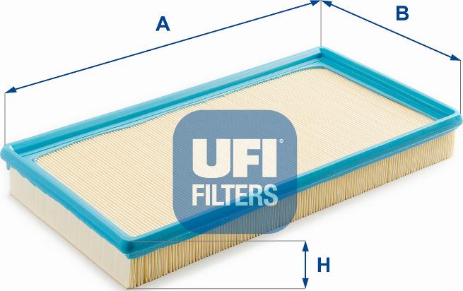 UFI 30.867.00 - Повітряний фільтр autocars.com.ua