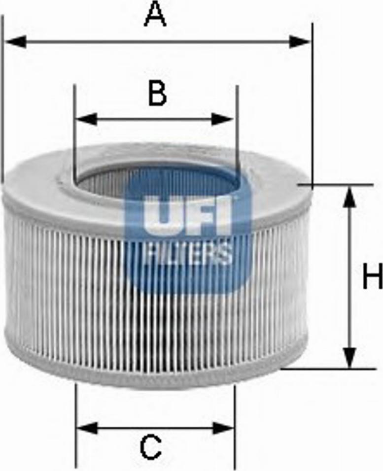 UFI 30.879.01 - Повітряний фільтр autocars.com.ua