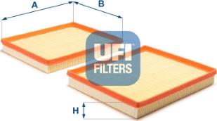 UFI 30.B25.00 - Повітряний фільтр autocars.com.ua