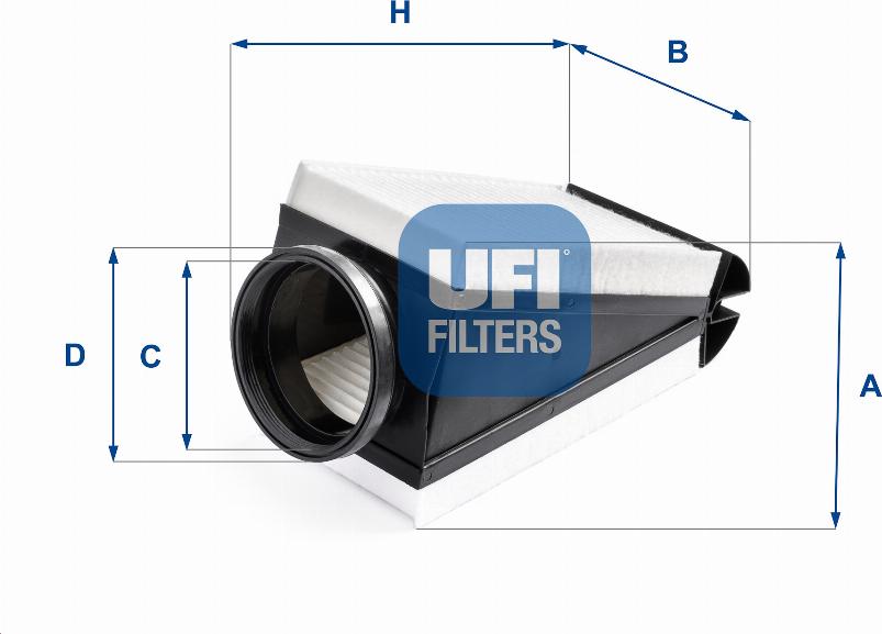 UFI 30.B87.00 - Воздушный фильтр avtokuzovplus.com.ua