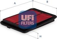 UFI 30.C62.00 - Воздушный фильтр avtokuzovplus.com.ua