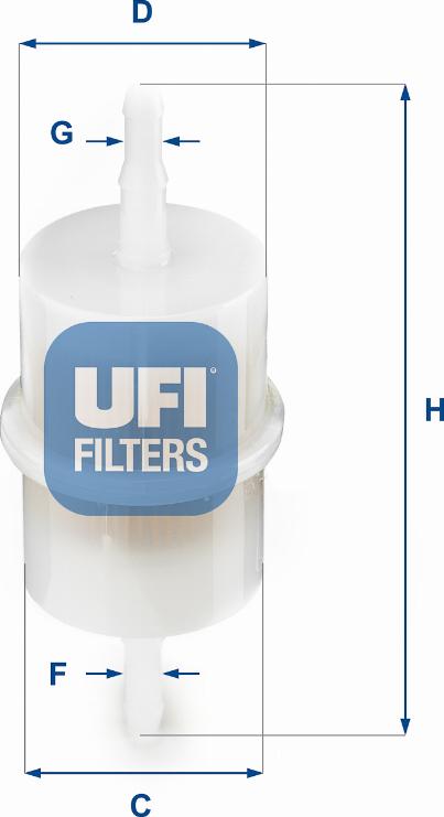 UFI 31.001.00 - Топливный фильтр autodnr.net