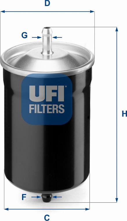 UFI 31.500.00 - Топливный фильтр avtokuzovplus.com.ua