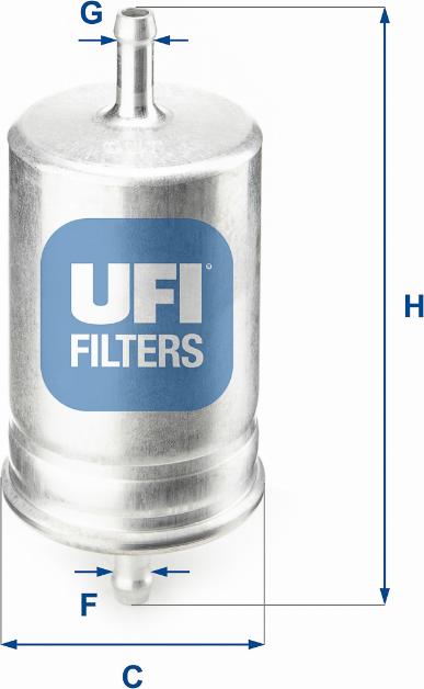 UFI 31.510.00 - Топливный фильтр avtokuzovplus.com.ua