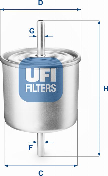 UFI 31.514.00 - Топливный фильтр avtokuzovplus.com.ua