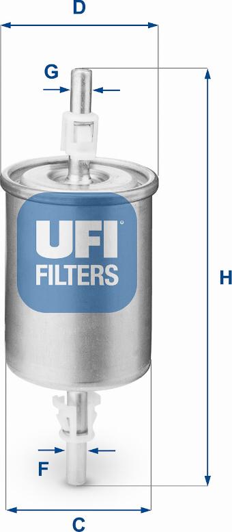 UFI 31.515.00 - Топливный фильтр avtokuzovplus.com.ua