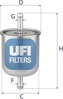 UFI 31.529.00 - Топливный фильтр avtokuzovplus.com.ua