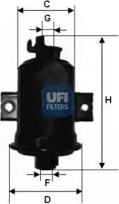 UFI 31.557.00 - Топливный фильтр autodnr.net
