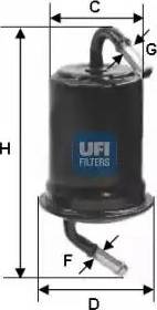 UFI 31.639.00 - Топливный фильтр avtokuzovplus.com.ua