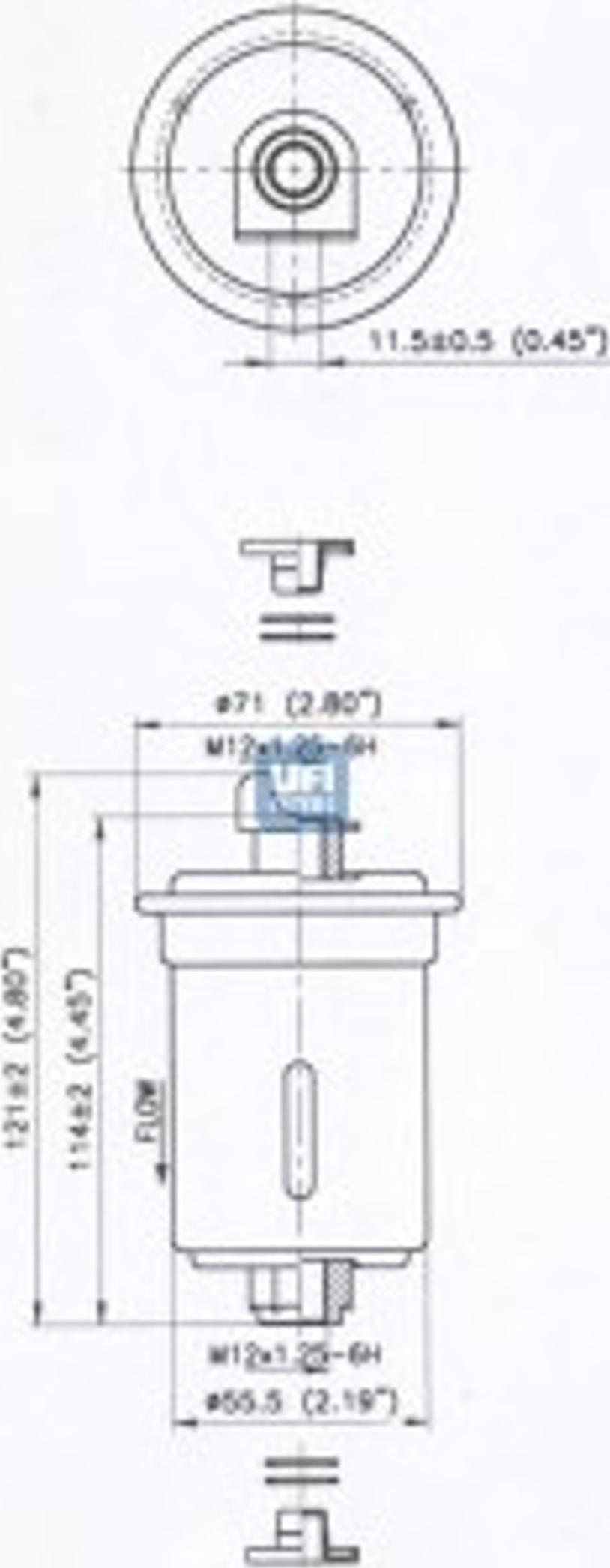 UFI 31.640.00 - Топливный фильтр avtokuzovplus.com.ua