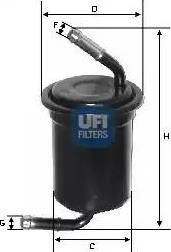 UFI 31.697.00 - Топливный фильтр avtokuzovplus.com.ua