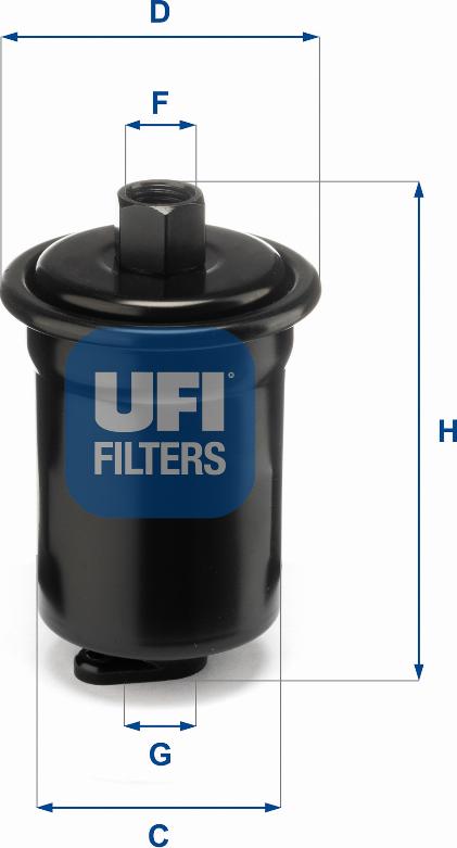 UFI 31.712.00 - Топливный фильтр avtokuzovplus.com.ua