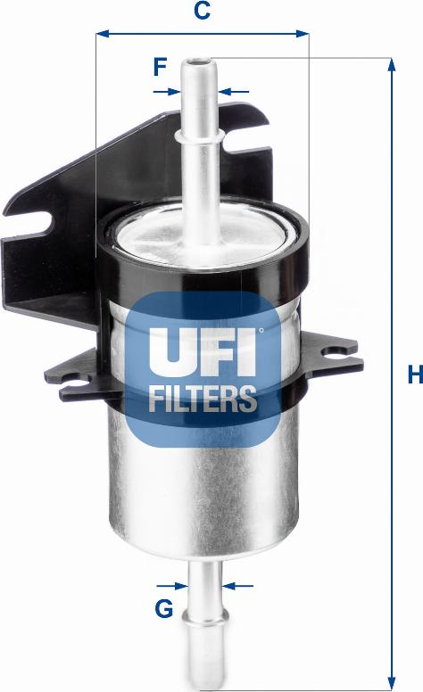 UFI 31.740.00 - Топливный фильтр avtokuzovplus.com.ua