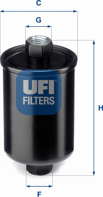 UFI 31.741.00 - Топливный фильтр avtokuzovplus.com.ua