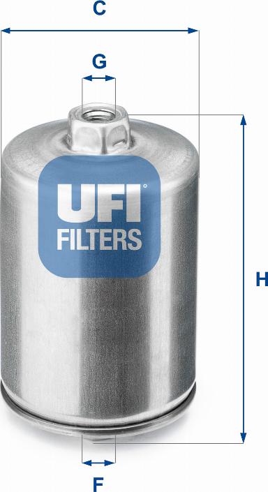 UFI 31.748.00 - Топливный фильтр avtokuzovplus.com.ua