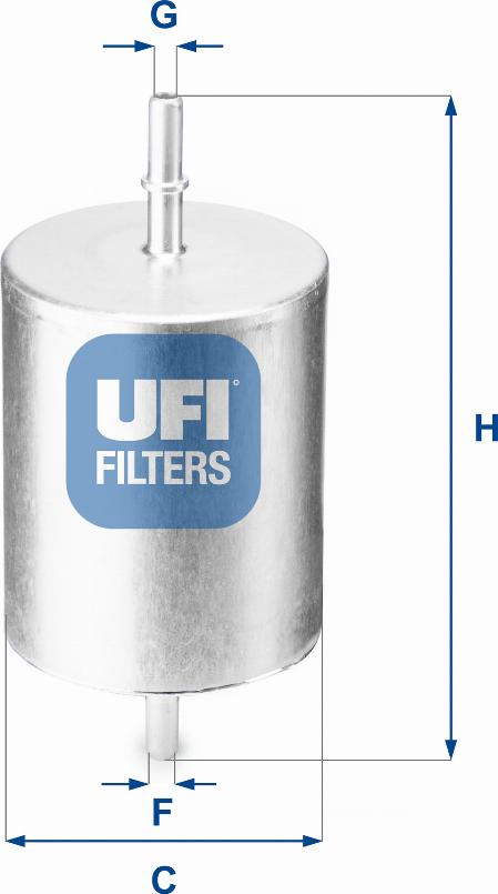 UFI 31.817.00 - Топливный фильтр avtokuzovplus.com.ua
