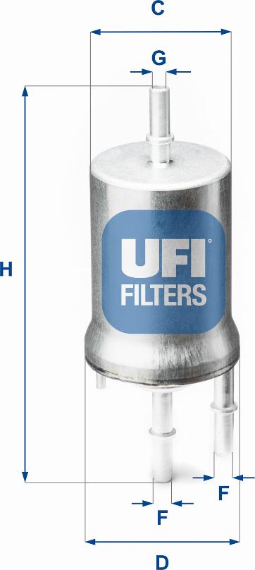 UFI 31.845.00 - Топливный фильтр autodnr.net