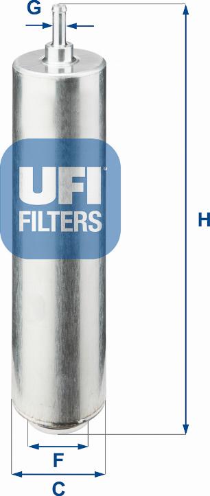 UFI 31.852.00 - Топливный фильтр avtokuzovplus.com.ua