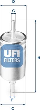UFI 31.941.00 - Топливный фильтр avtokuzovplus.com.ua