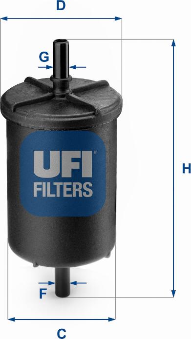 UFI 31.948.00 - Топливный фильтр avtokuzovplus.com.ua