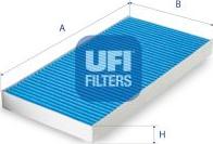 UFI 34.100.00 - Фильтр воздуха в салоне autodnr.net