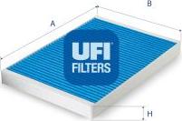 UFI 34.101.00 - Фільтр, повітря у внутрішній простір autocars.com.ua