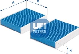 UFI 34.104.00 - Фильтр воздуха в салоне avtokuzovplus.com.ua