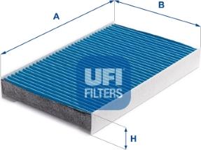 UFI 34.111.00 - Фильтр воздуха в салоне avtokuzovplus.com.ua