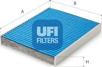UFI 34.115.00 - Фільтр, повітря у внутрішній простір autocars.com.ua