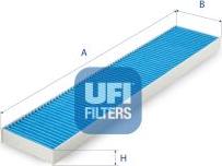 UFI 34.118.00 - Фільтр, повітря у внутрішній простір autocars.com.ua