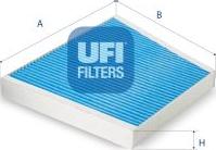 UFI 34.133.00 - Фільтр, повітря у внутрішній простір autocars.com.ua
